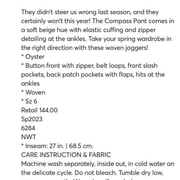 NWT | Cabi 6264 Compass Pant - Picture 6 of 10